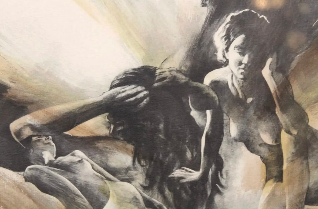 Jonas Gerard Numbered Lithograph 'Nude Composite' - 2