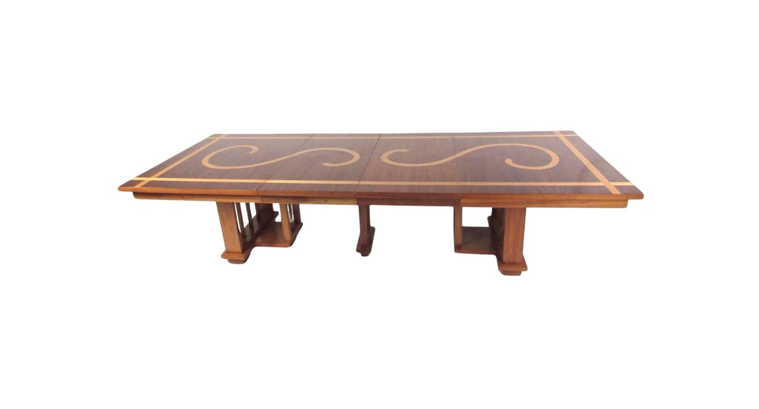 Deco Style Expandable Dining Table attr Frank Lloyd Wright (1 of 10)