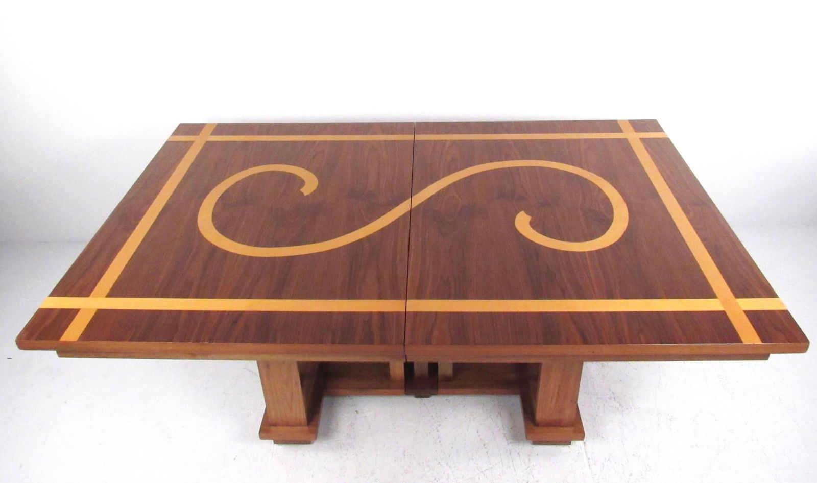 Deco Style Expandable Dining Table attr Frank Lloyd Wright - 3