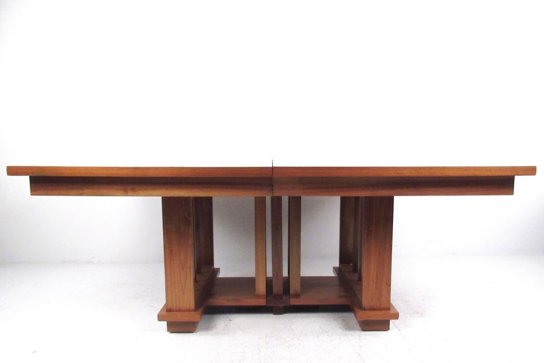 Deco Style Expandable Dining Table attr Frank Lloyd Wright - 5