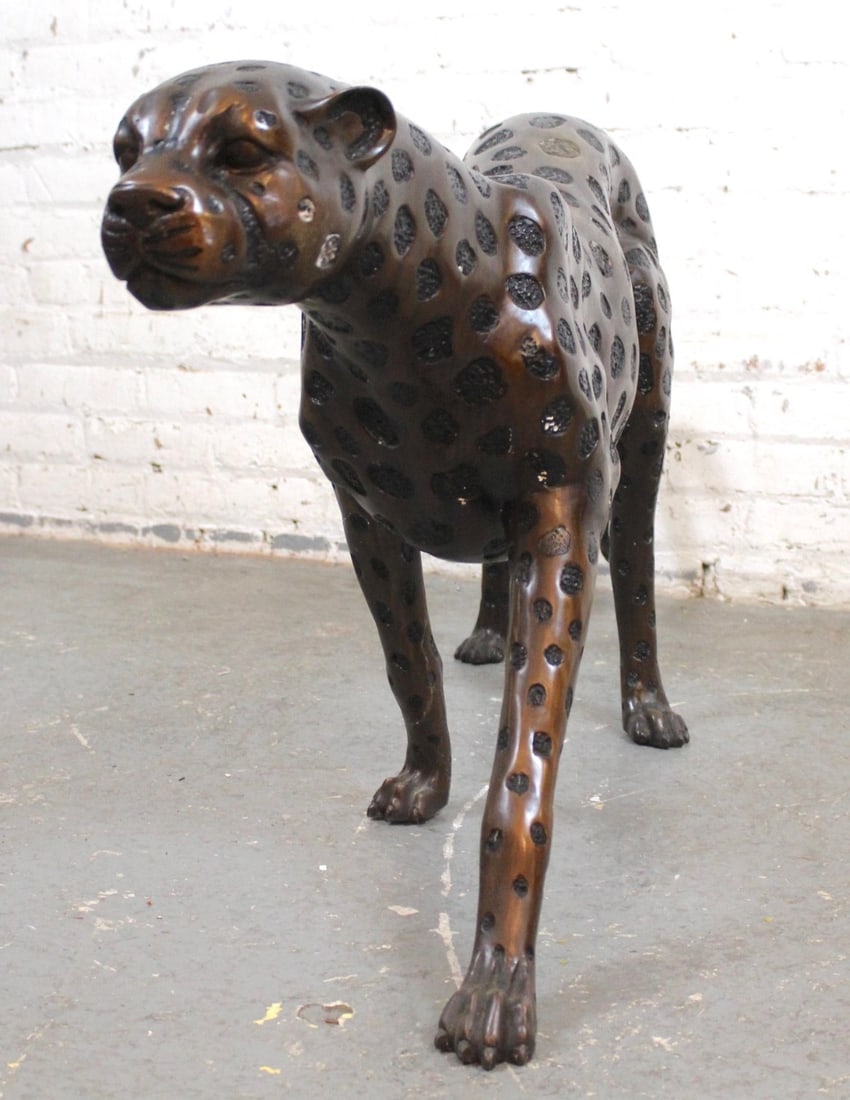 Bronze Cheetah - Five Foot Long - 4