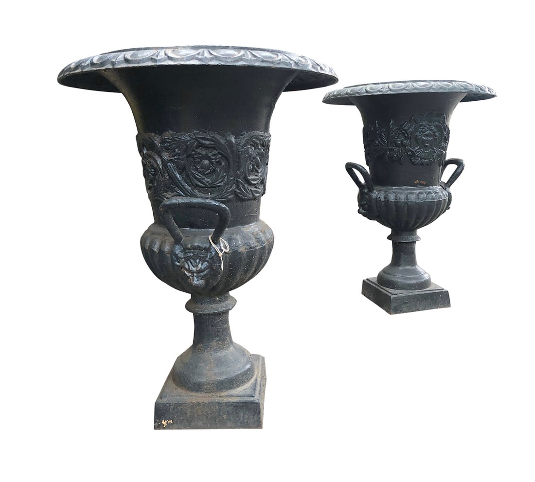 Cast Iron Garden Urns (1 of 7)