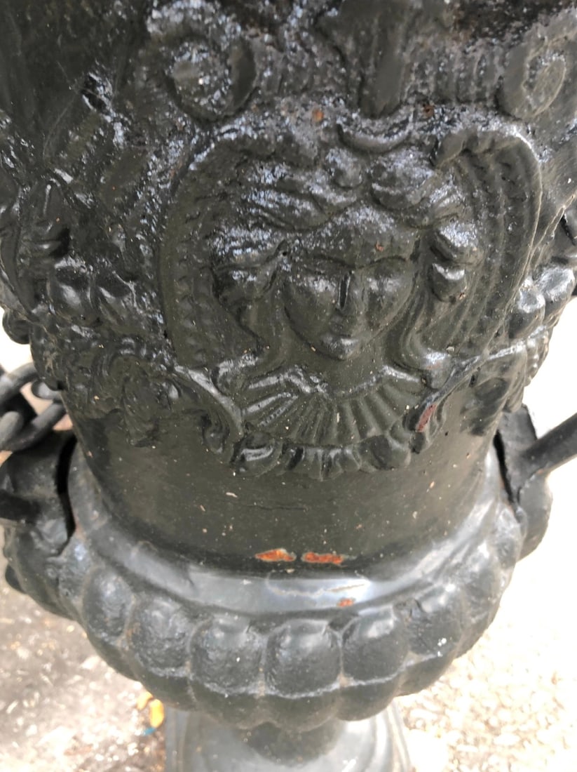 Cast Iron Garden Urns - 5