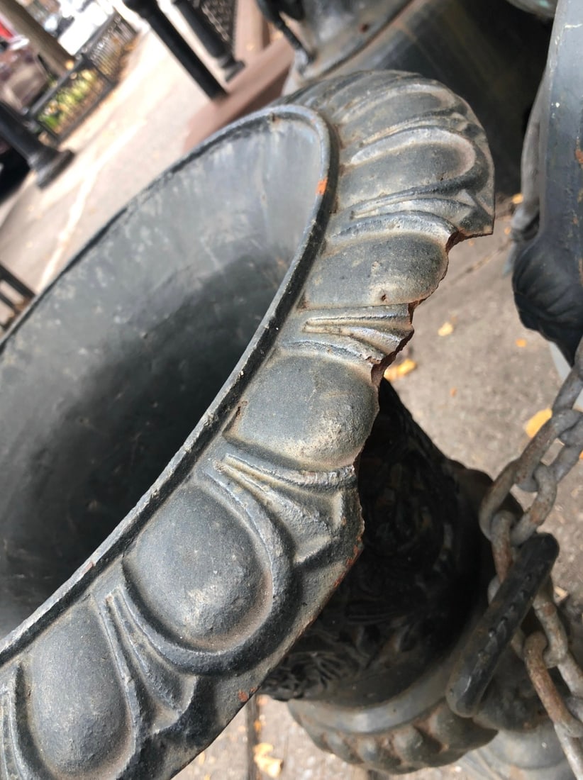 Cast Iron Garden Urns - 7