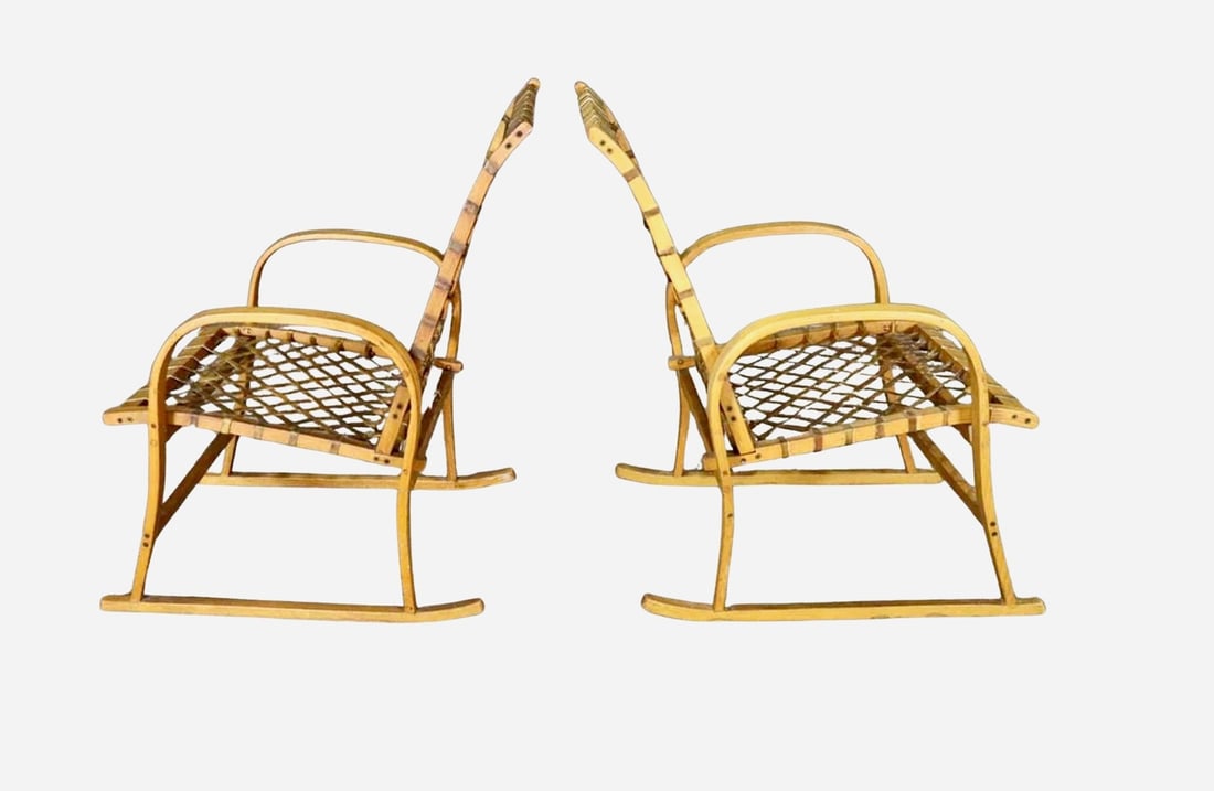 Handmade Snowshoe Armchairs (1 of 7)