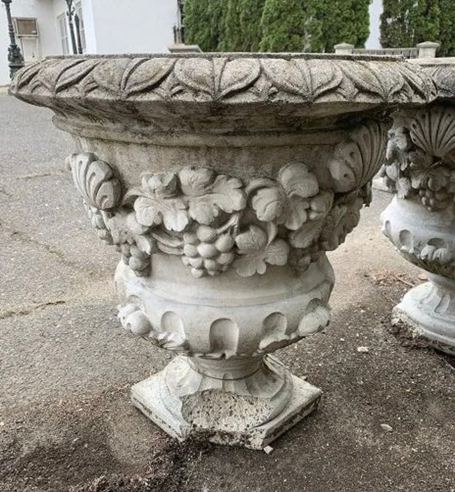 Large Concrete Urns - 4