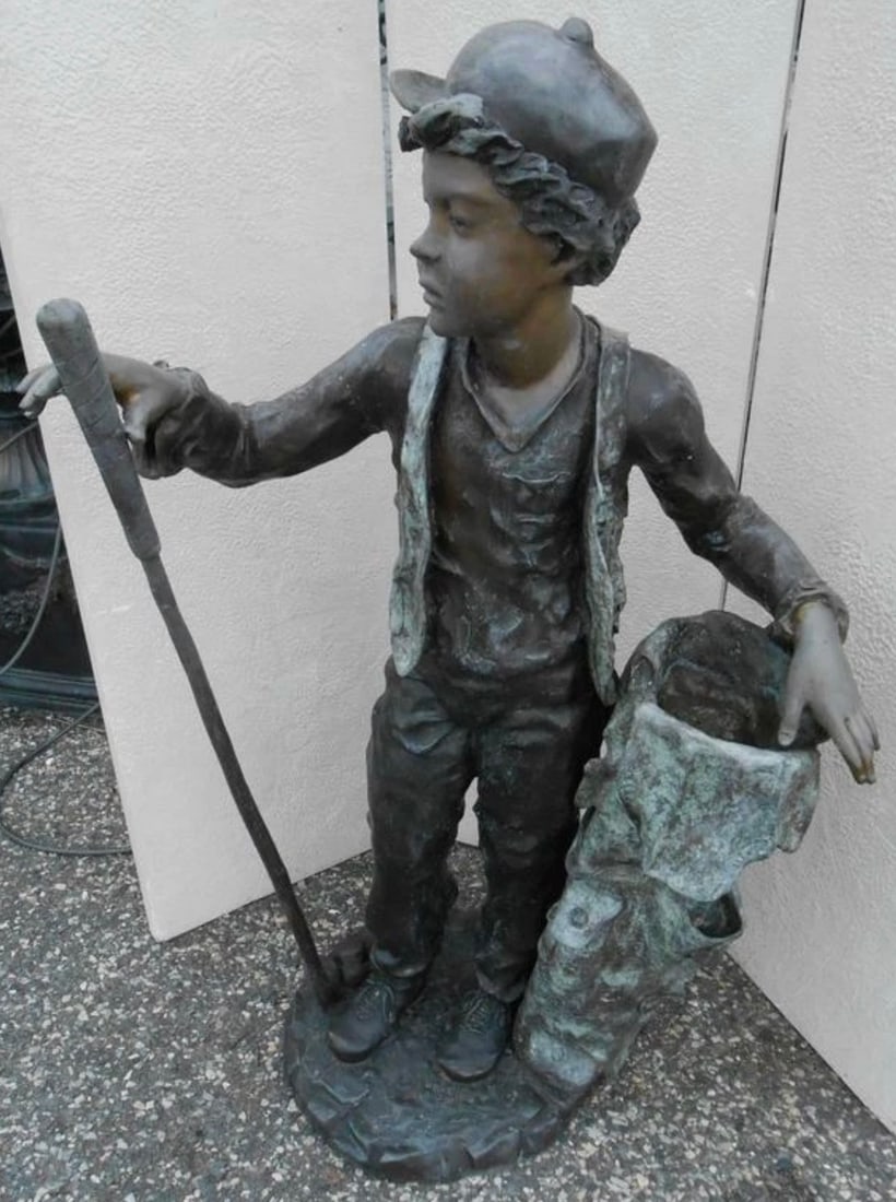 Bronze Garden Statue Caddy - 3