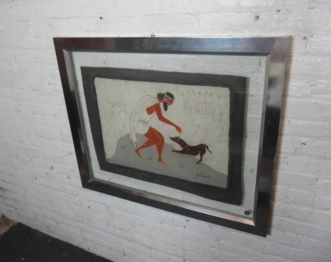 Framed Egyptian-Themed Artwork - 3