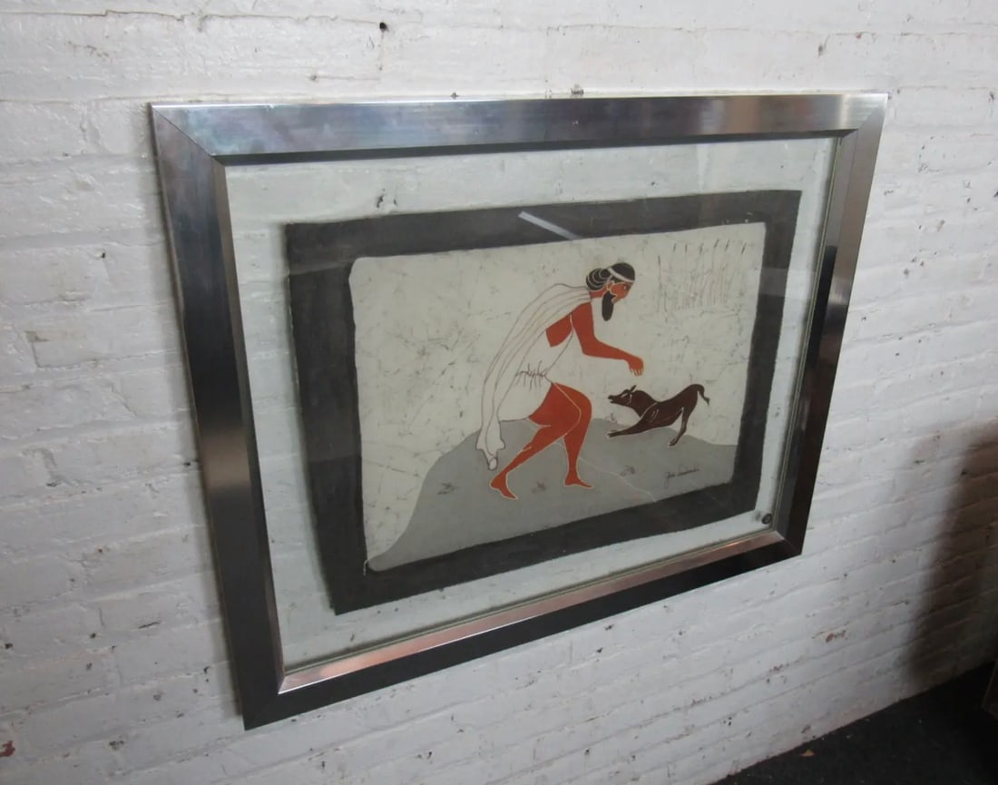 Framed Egyptian-Themed Artwork - 7