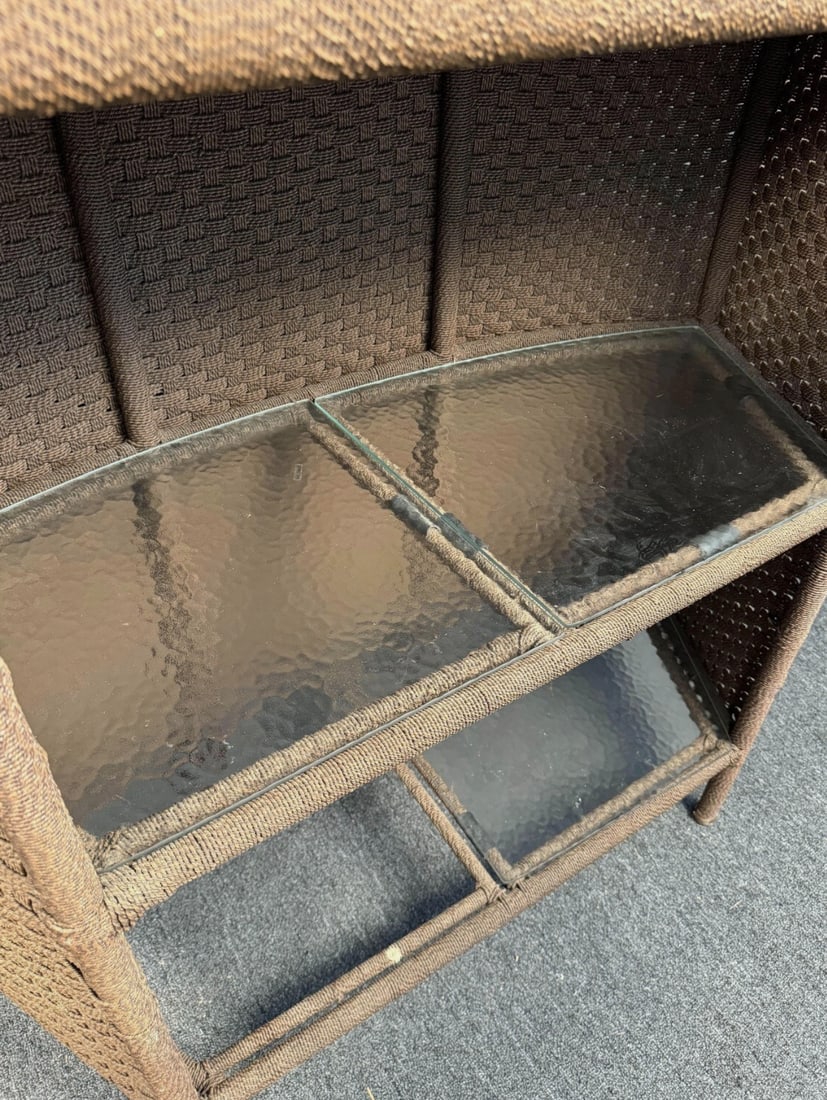 Woven Outdoor Bar Set - 9