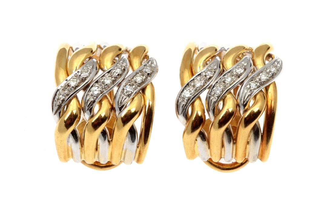 Orecchini A Crocetta Semplice In Oro Giallo 9kt Con Chiusura - Foto 5