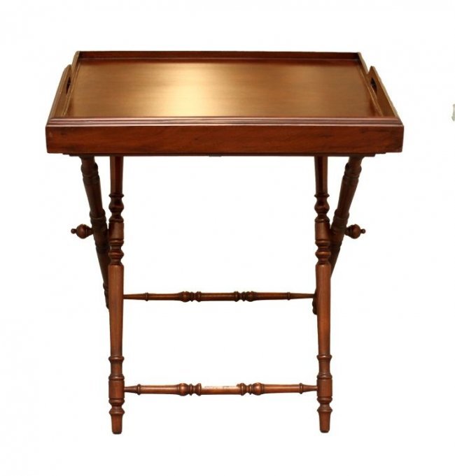 Antique Serving table Tray H: 28" W" 26" D: 21": Est Shipping to USA East Cost $ 120