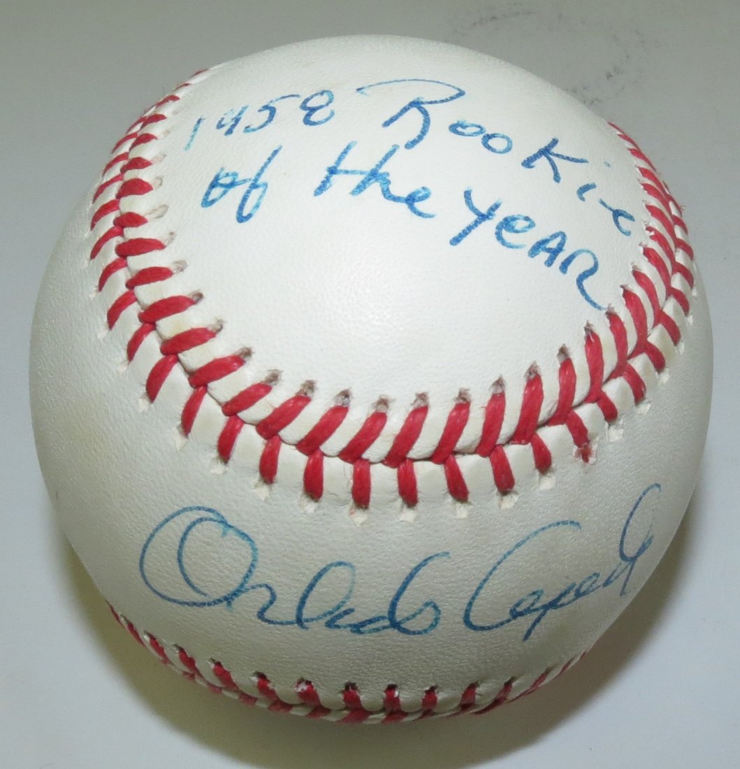 Orlando Cepeda Rookie of Year signed baseball (1 of 1)