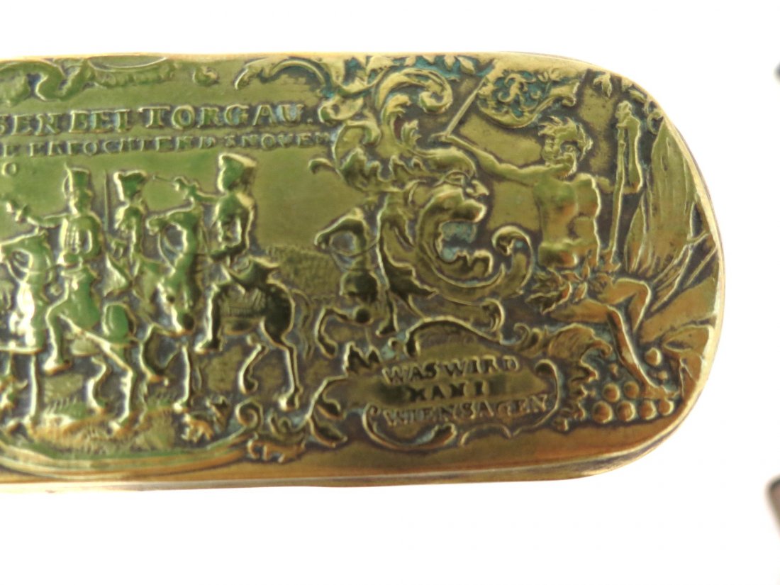 Rape Box, Copper and Bronze 18th Century.: 1.5" 2"x 6'' Est. Shipping = $ 15 to U.S.