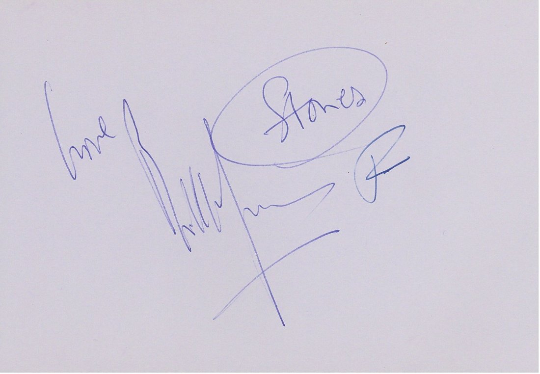Two autograph books, mostly Music and Entertainment: Two autograph books, mostly Music and Entertainment, the first including Bill Wyman, Cliff Richard, Gary Wilmott, Sheila Fergurson, David Hill, Jimmy Lea, the second comprising Kenenth Williams, Charl