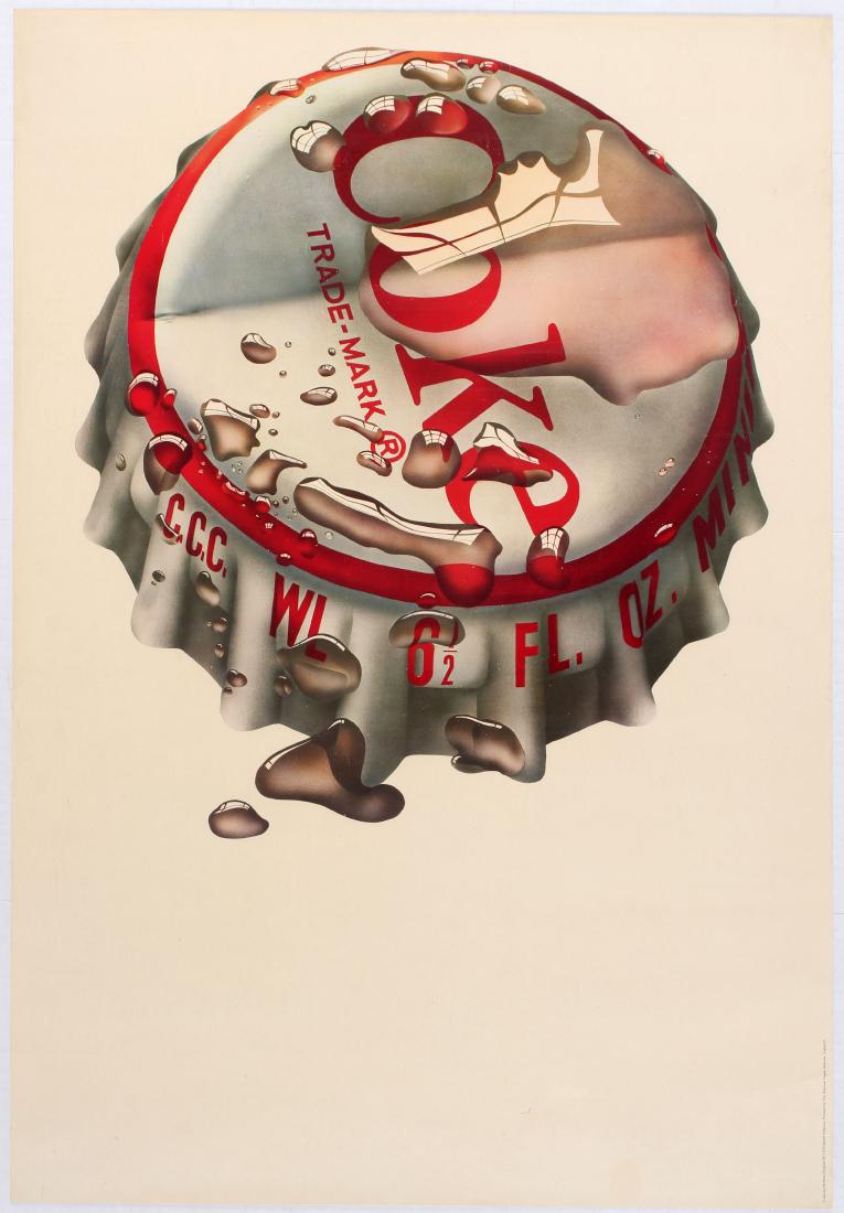 Advertising Poster Pop Art Coke Michael English 1970: Advertising Poster - Coke by Michael English. Pop Art. Country: UK. Printed by the Shenval Press, Harlow, England. Year: 1970. Artist: Michael English. Michael English (5 September 1941 - 25 September