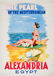 Travel Poster Alexandria Egypt