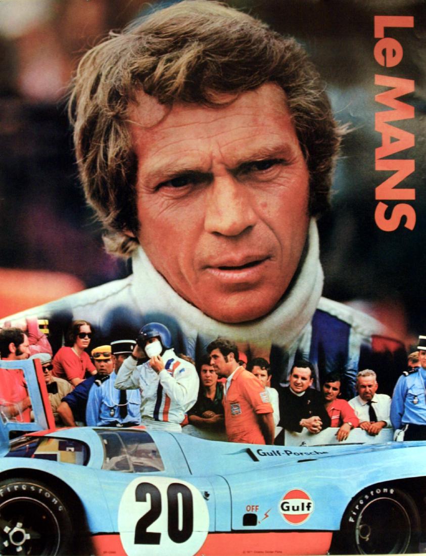 Sport Poster Le Mans: Sport Posters Le Mans. Original vintage movie poster for the film, Le Mans, starring Steve McQueen, Siegfried Rauch and Elga Andersen. This action film was directed by Lee H Katzin and features footag