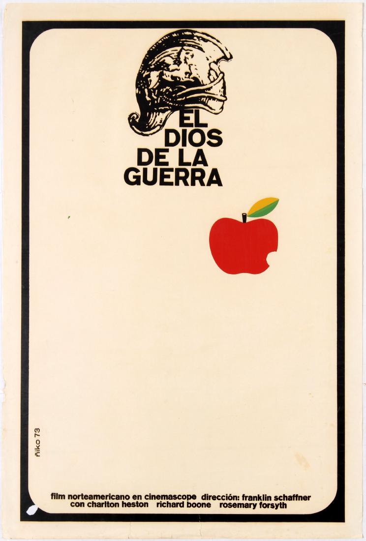 Cuba Movie Poster War Lord Niko Franklin J. Schaffner: Original vintage movie poster for Cuban release of American historical drama War Lord (El Dios De La Guerra) directed by Franklin J. Schaffner starring Charlton Heston, Rosemary Forsyth and Richard Bo