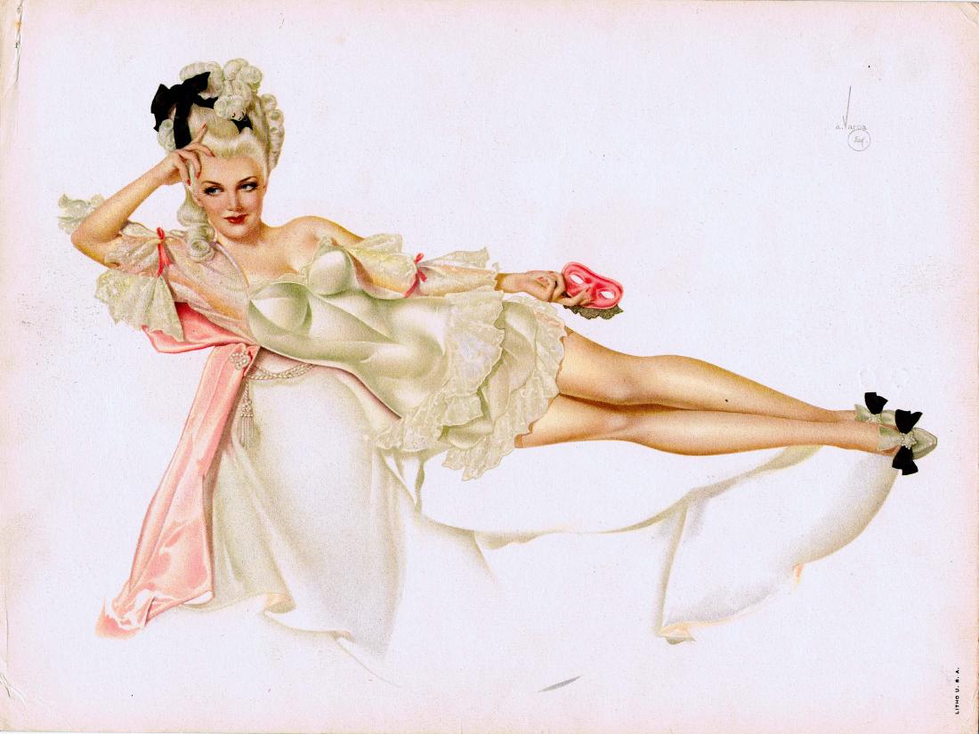 Movie Poster Presenting Lily Mars Garland Vargas: Original movie trade ad for a film, Presenting Lily Mars. From the 1920s, film studios would commission the finest artists of the day to create elaborate trade ads, which were sent to cinemas in an ef