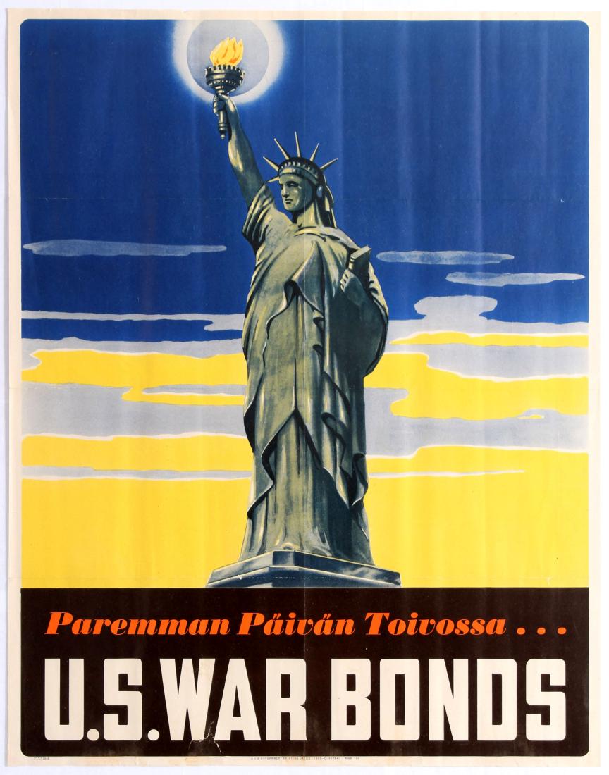 Propaganda Poster USA WWII Statue of Liberty War Bonds Jan 27, 2018