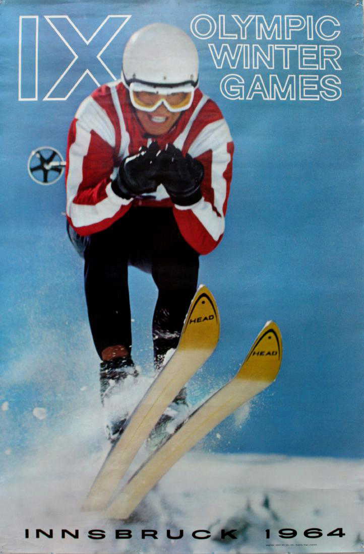 Ski Poster Olympic Winter Games in Innsbruck 1964