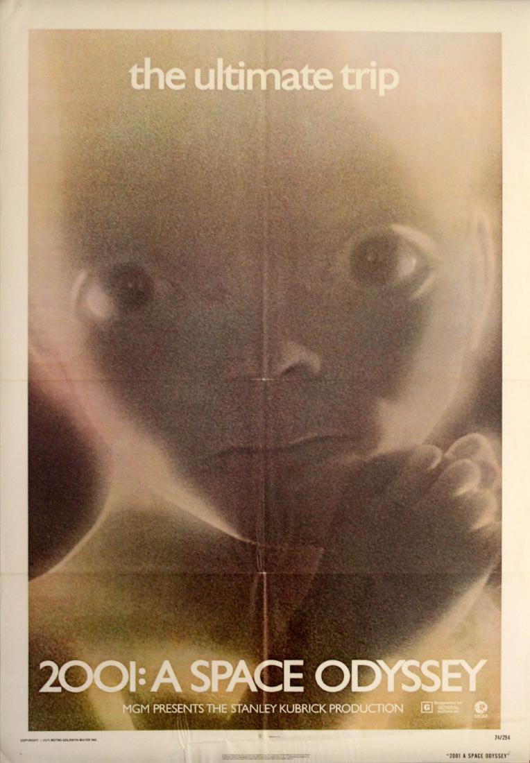 Cinema Poster 2001: A Space Odyssey: 2001: A Space Odyssey Original vintage 1971 re-release sci-fi movie poster for the 1968 Stanley Kubrick film, 2001: A Space Odyssey, starring Keir Dullea, Gary Lockwood and William Sylvester. The Ulti