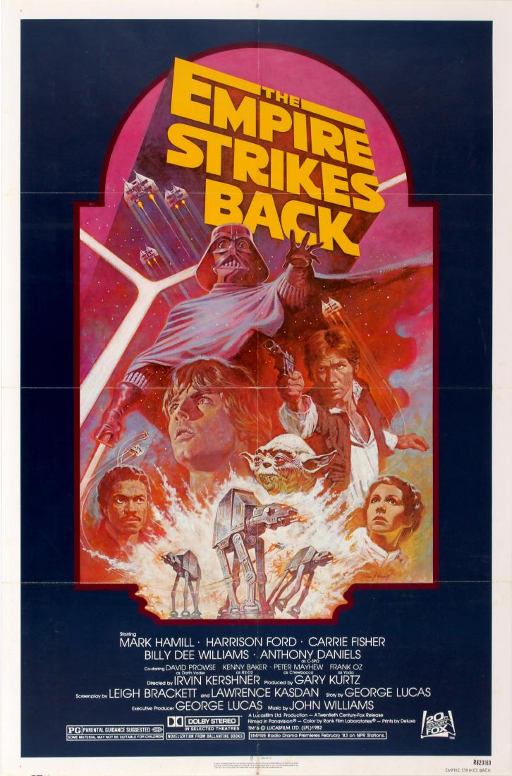 Cinema Poster Star Wars The Empire Strikes Back: Star Wars The Empire Strikes Back Original vintage re-release movie poster for the classic film, Star Wars: Episode V - The Empire Strikes Back, starring Mark Hamill as Luke Skywalker, Harrison Ford a