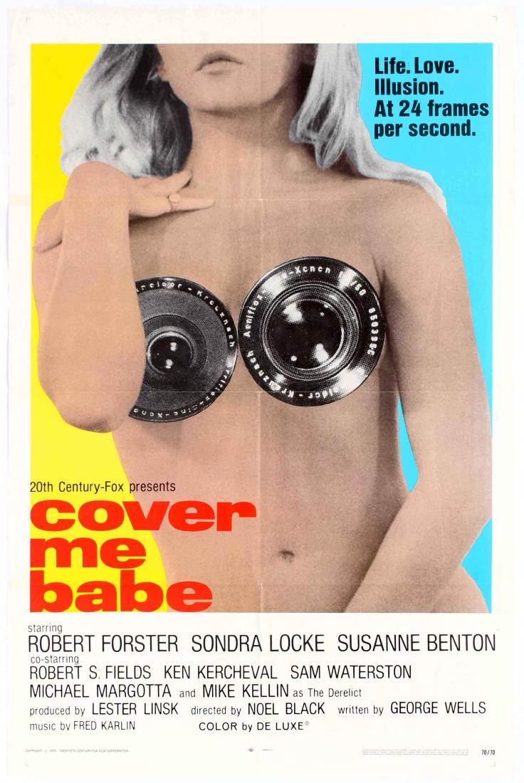 Movie Poster Movie Poster Cover Me Babe Noel Black: Movie Original Vintage Poster Cover Me Babe (also released as "Run, Shadow, Run"), the 1970 Noel Black "cinema-verite" film-making melodrama ("Life. Love. Illusion. At 24 frames per second."; "How far
