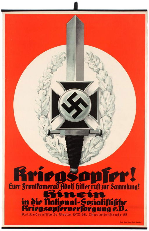 Propaganda Poster Wwii Nazi Germany War Victims Aug 03 2019