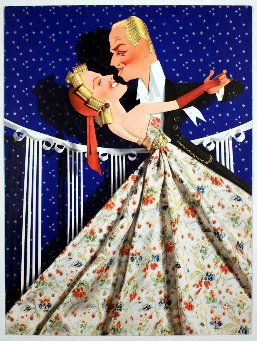 Film Poster We Were Dancing Norma Shearer Melvyn: Original vintage movie trade ad for the 1942 Metro-Goldwyn-Mayer romantic comedy film We Were Dancing directed by Robert Z. Leonard and starring Norma Shearer and Melvyn Douglas. It is based loosely o