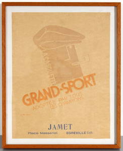 Advertising Poster Cassandre Jamet La Casquette Grand