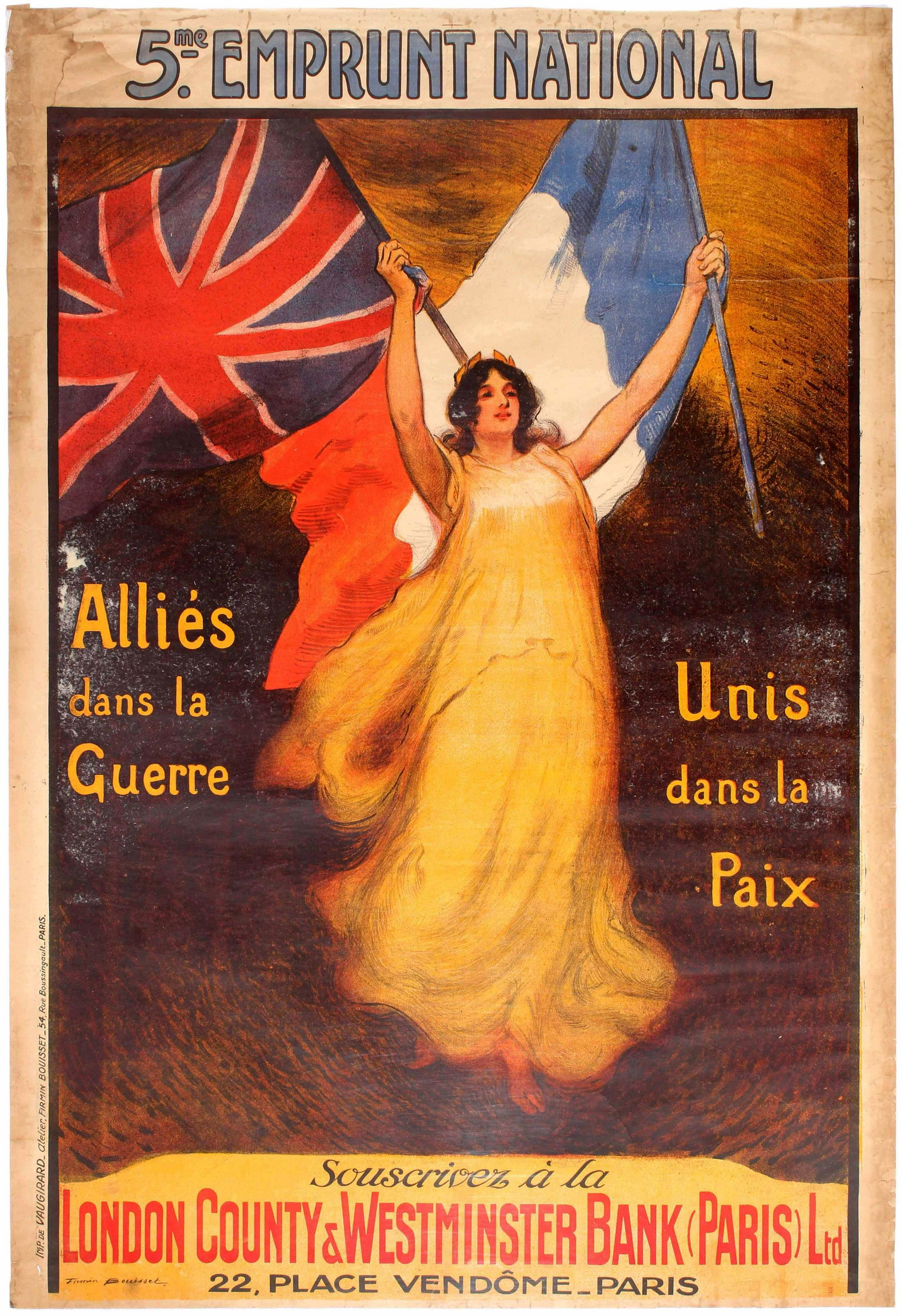 Propaganda Poster Wwi War Loan France London County Nov 16 19 Antikbar Original Vintage Posters In United Kingdom Propaganda Poster Wwi War Loan France London County Nov 16 19 Antikbar Original Vintage Posters In United Kingdom