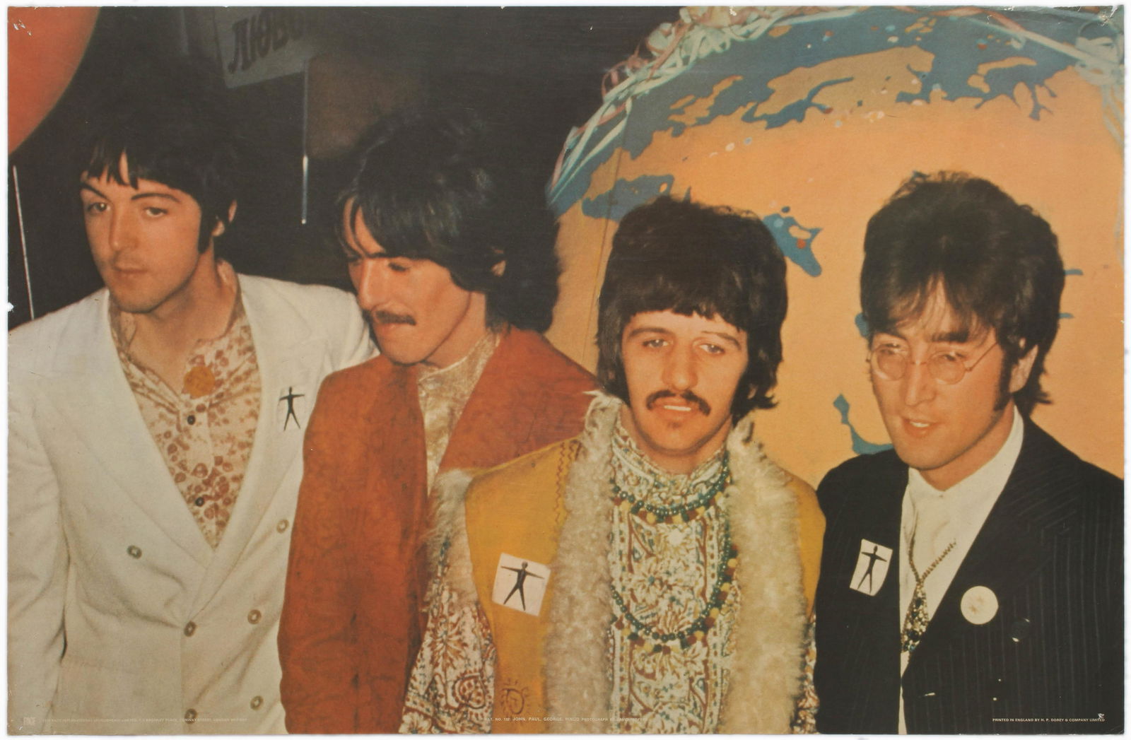 Advertising Poster The Beatles David Redfern 1970: Original vintage music advertising poster featuring a colour photograph of the Beatles by famed rock photographer David Redfern, taken at EMI Studio One in Abbey Road Studios over the weekend of 24-25