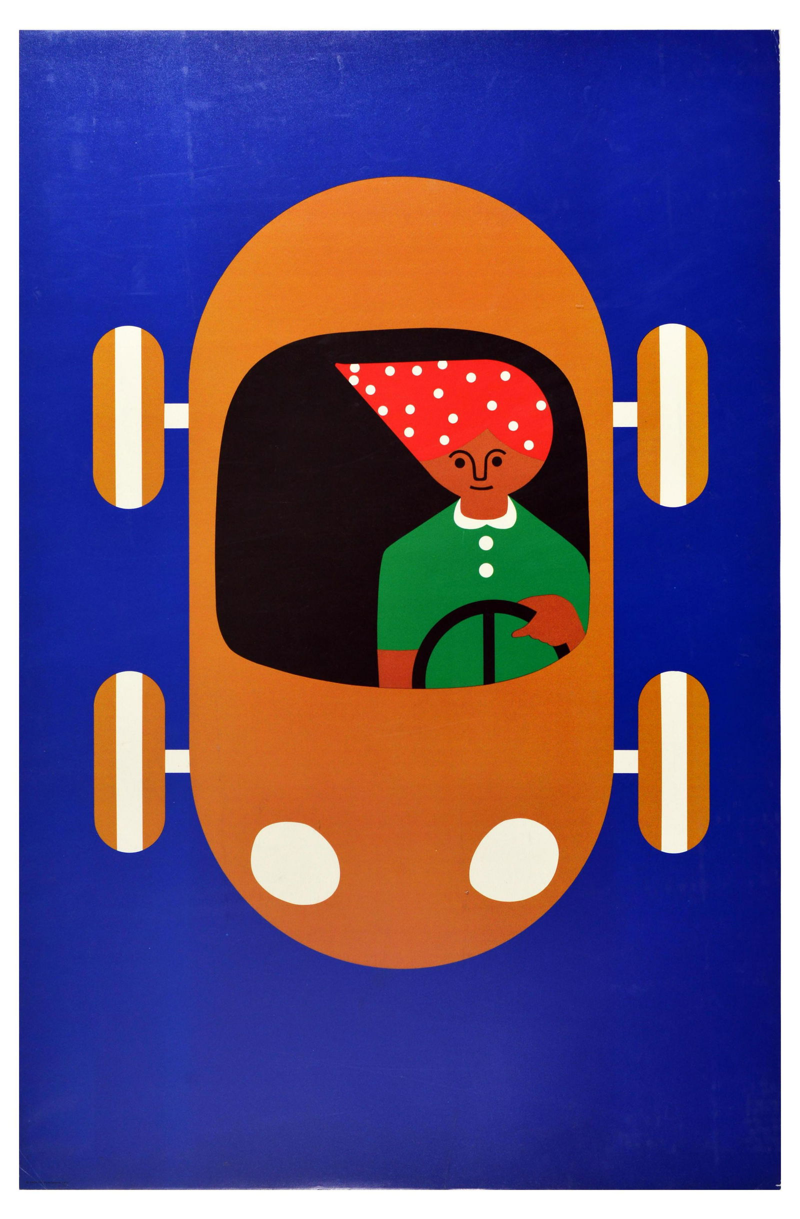 Advertising Poster Creative Playthings Fredun Shapur: Original vintage advertising poster for the Creative Playthings toy shop in Manhattan, New York, designed by South African toy maker and illustrator Fredun Shapur (b. 1929). This is one of a series of