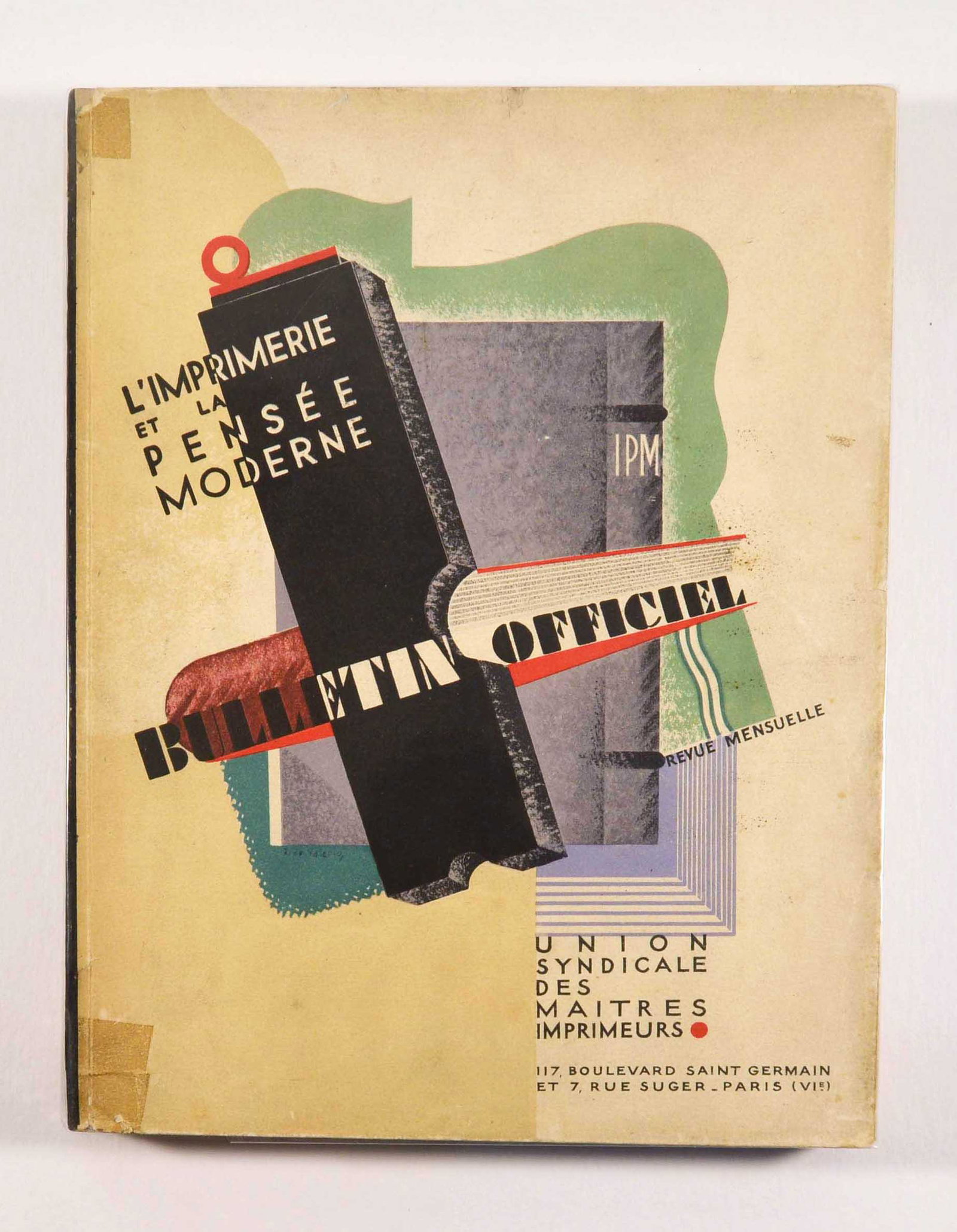 Art Deco Book Cassandre Cappiello Metropolis Union: Original vintage Official Bulleting of the Trade Union of Master Printers - Printing and Modern Thought / Bulletin Officiel Union Syndicale des Maitres Imprimeurs - L'Imprimerie et la Pensee Moderne, 