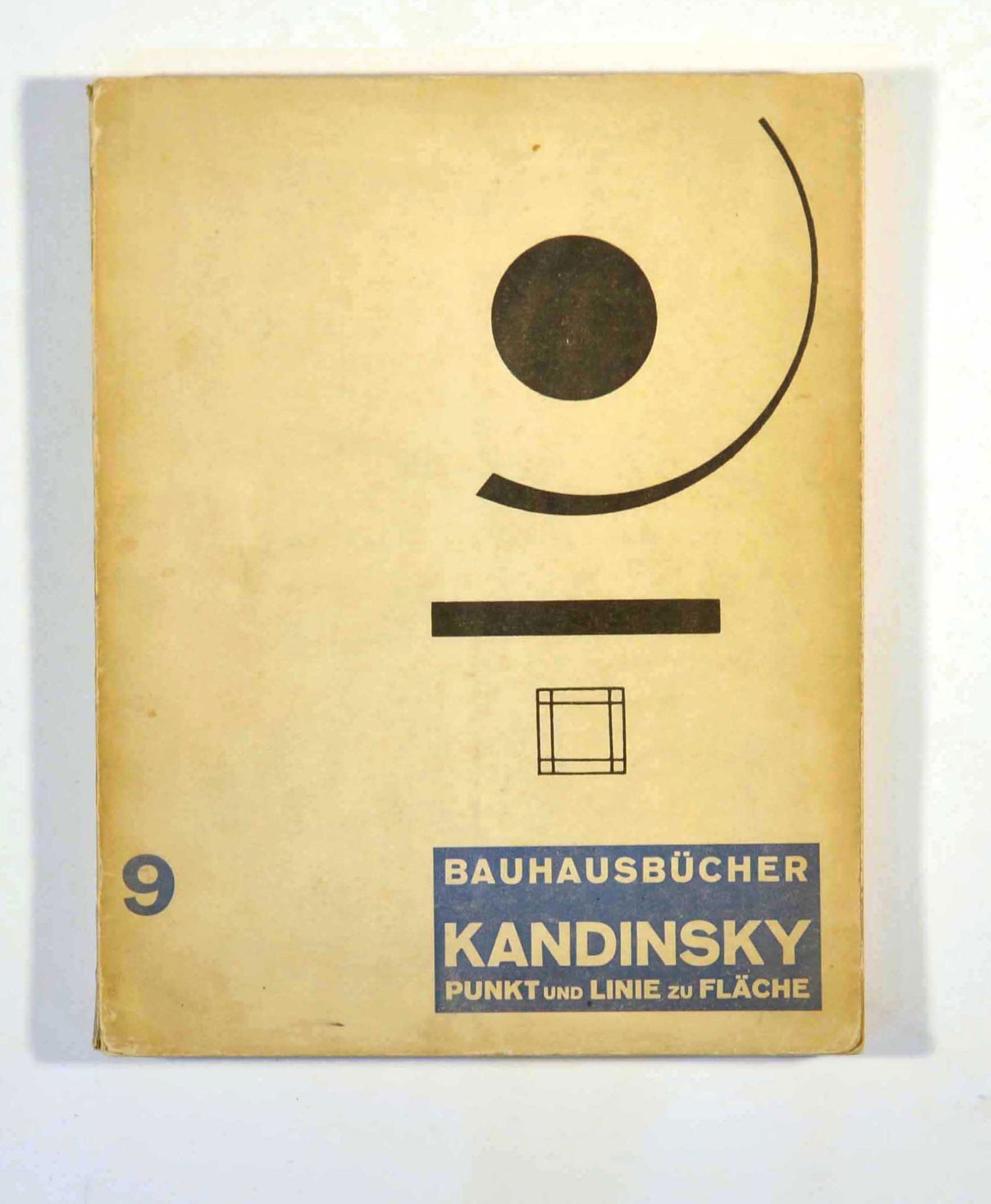 Bauhaus Book Kandinsky Punkt und Linie zu Flache: Original vintage Bauhausbucher book by Wassily Kandinsky Punkt und Linie zu FlÃ¤che - Point And Line To Plane. It is a famous work by a pioneer in the abstract art movement and non-objective paintin