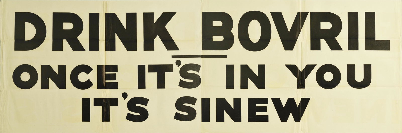 Advertising Poster Bovril Beef Hot Drink Sinew (1 of 1)