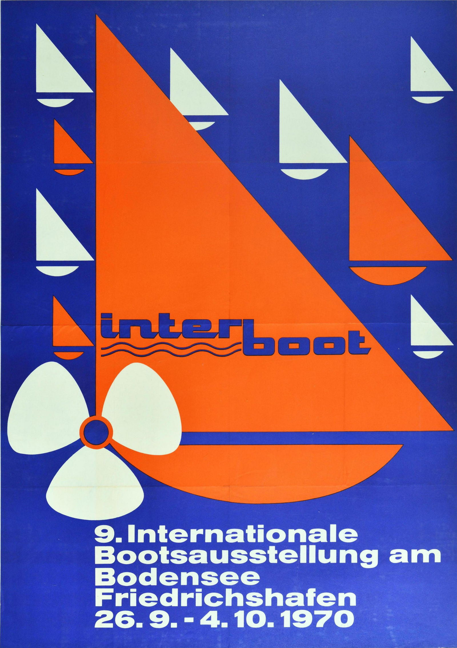 Advertising Poster Interboot Sailing Boat Exhibition Bodensee (1 of 1)