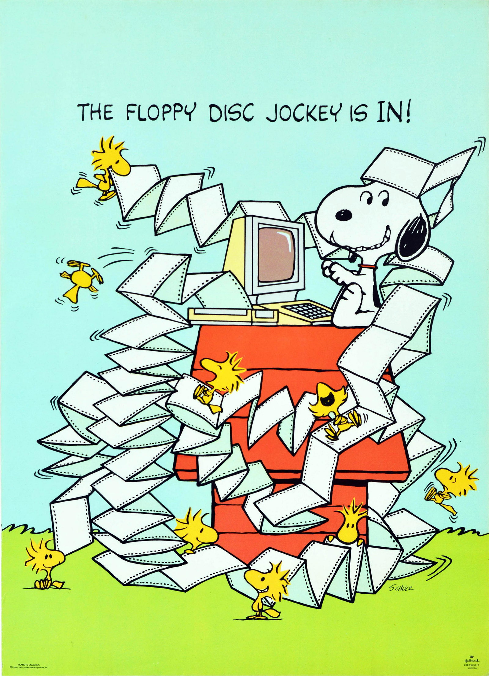 Advertising Poster Snoopy The Floppy Disc Jockey (1 of 1)
