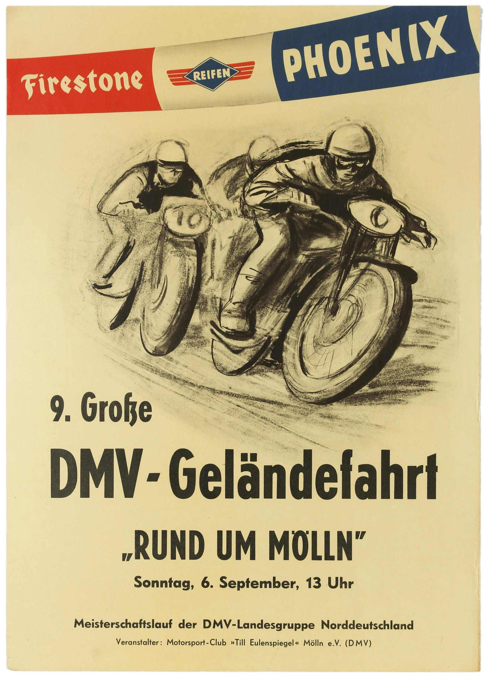 Sport Poster DMV Off-Road Motorcycle Race Firestone Phoenix (1 of 1)