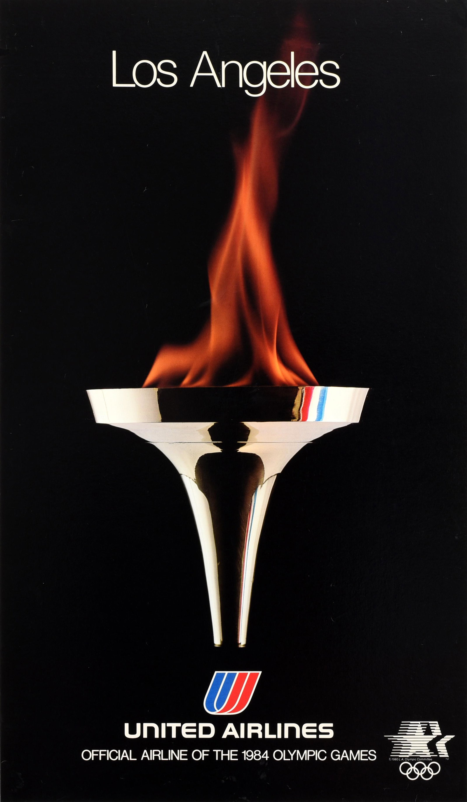 Sport Poster Los Angeles United Airlines 1984 Olympic Games (1 of 1)