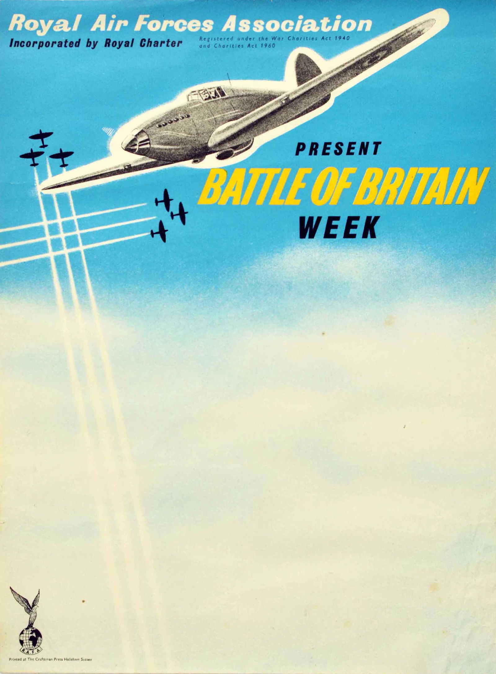 War Poster Battle Of Britain Week WWII Royal Air Force RAF (1 of 1)