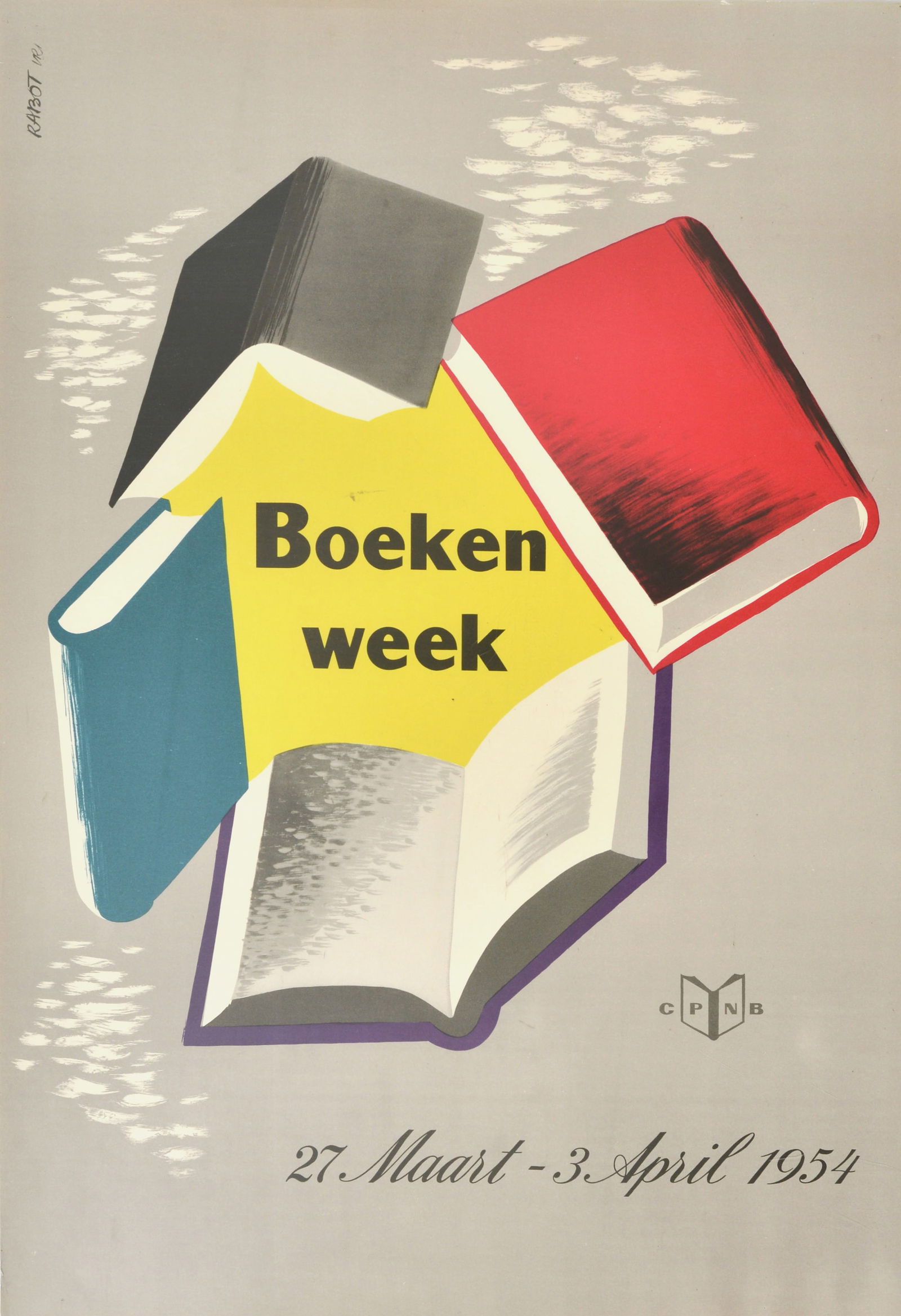 Advertising Poster Book Week Reading Midcentury Modern (1 of 1)