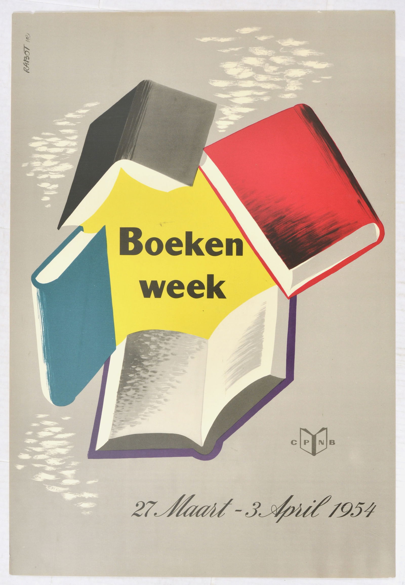 Advertising Poster Book Week Reading Midcentury Modern (1 of 1)