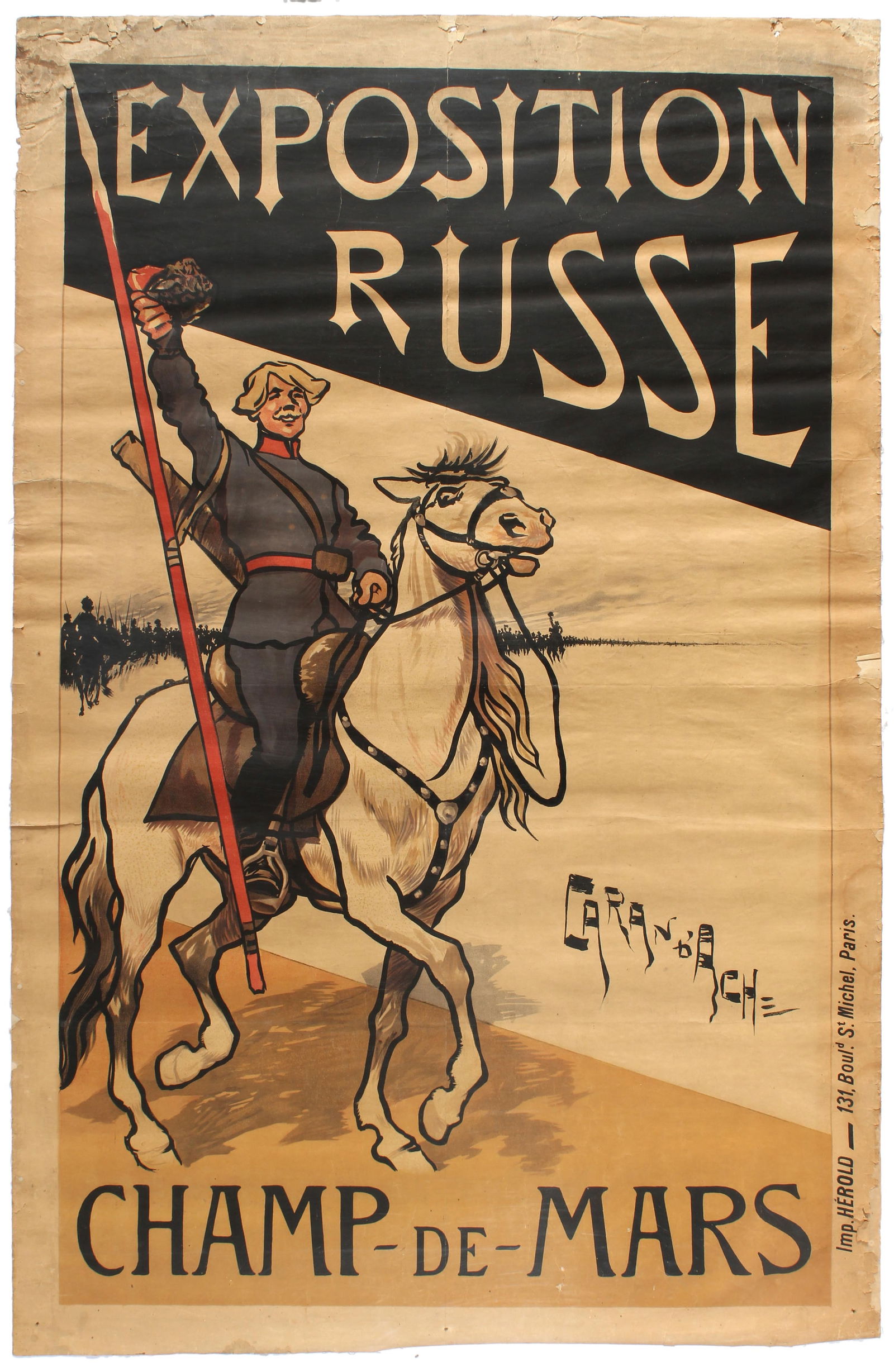 Advertising Poster Exposition Russe Belle Epoque Caran DAche (1 of 1)