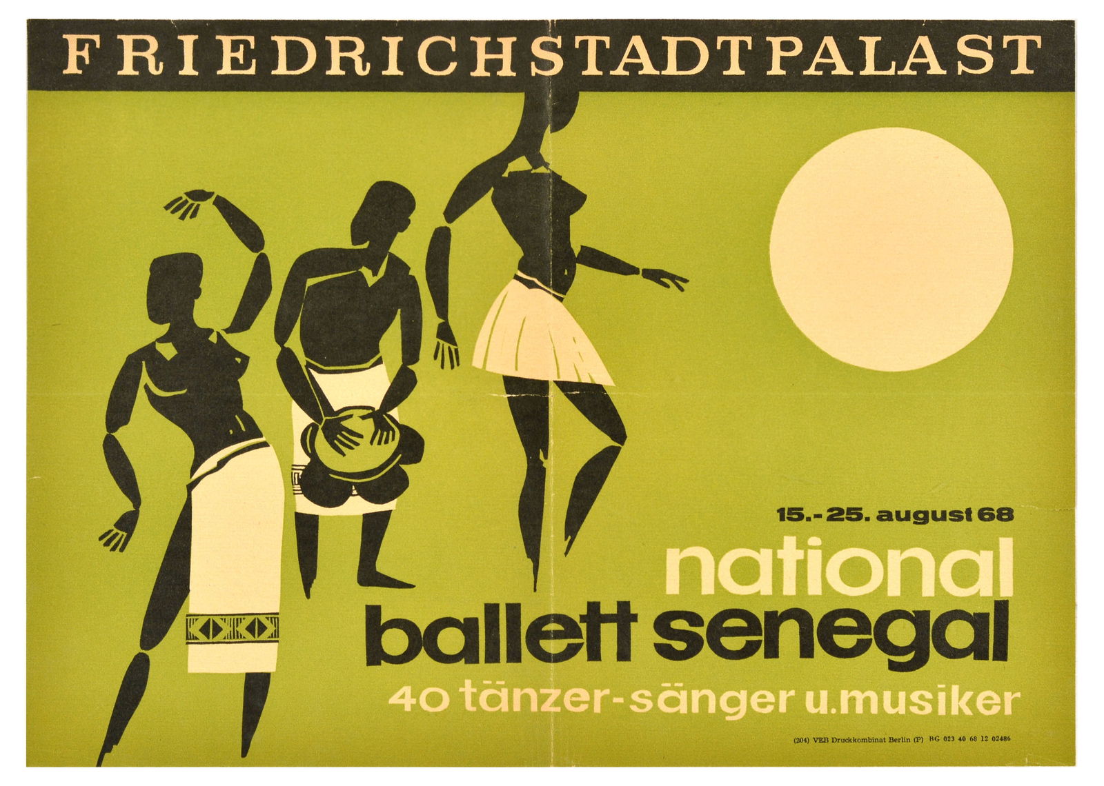Friedrichstadt Palast Poster Set Berlin Music Revue Midcentury Modern DDR (1 of 6)
