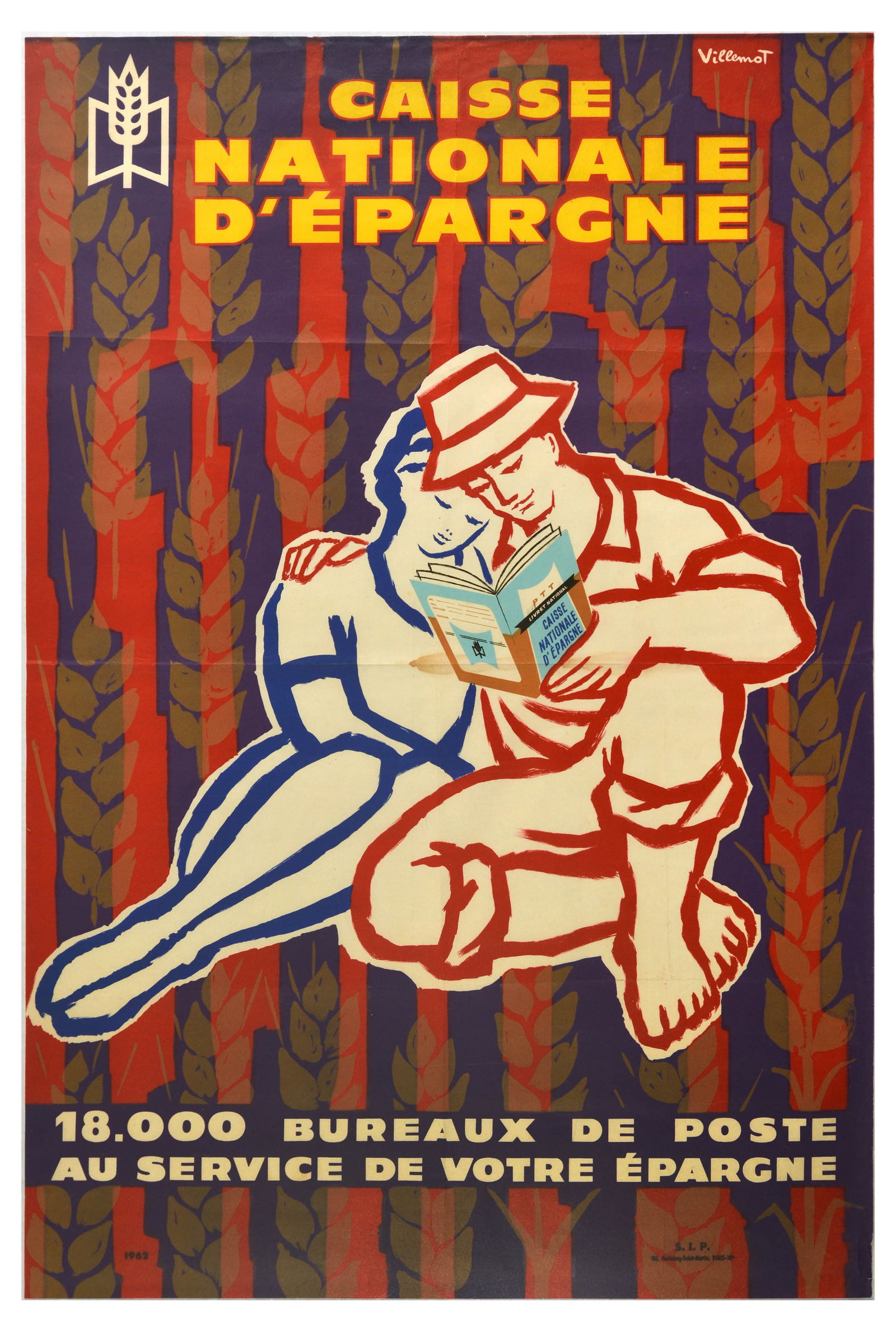 Advertising Poster National Savings Bank Caisse Nationale Villemot (1 of 1)