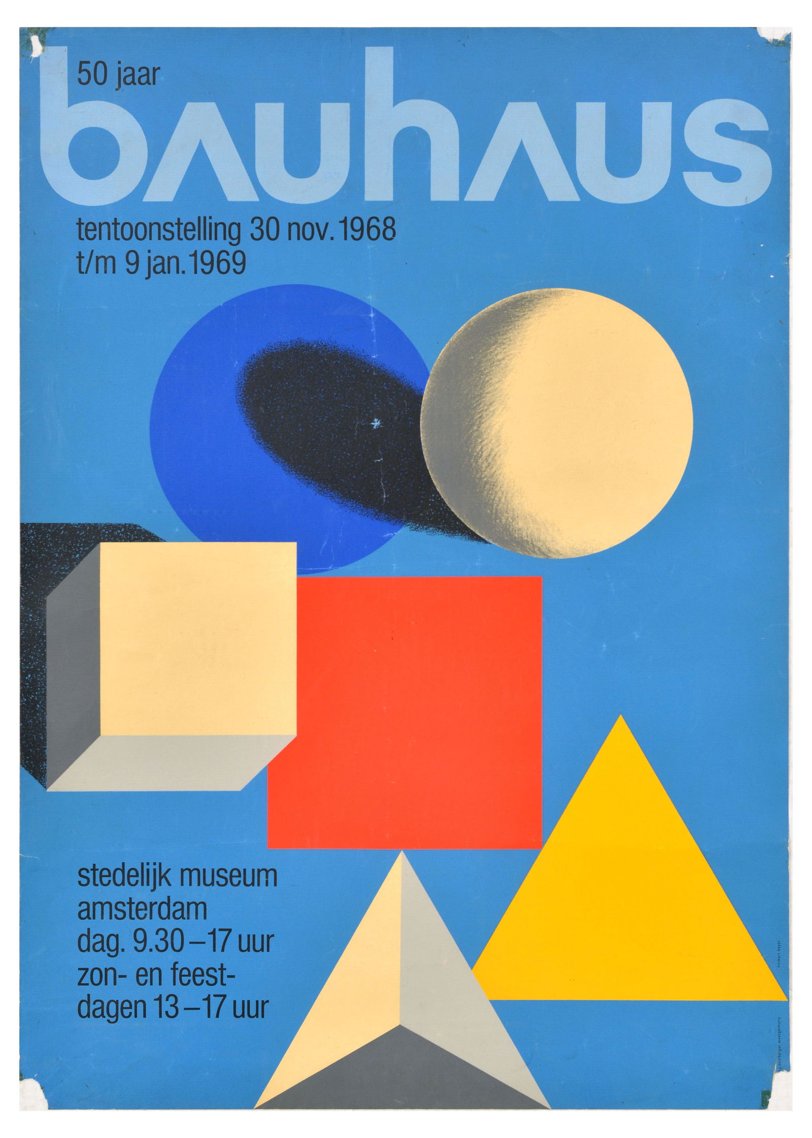 Advertising Poster Bauhaus German Exhibition Amsterdam (1 of 1)