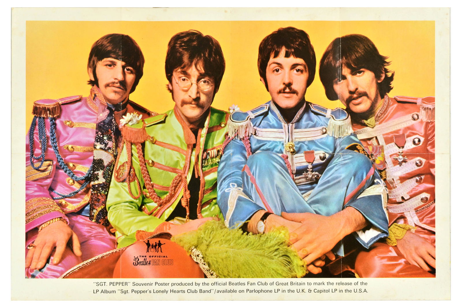 Beatles Music Band Poster Set Reveille Fab Four Sgt Pepper's Lonely Hearts Club Band (1 of 4)